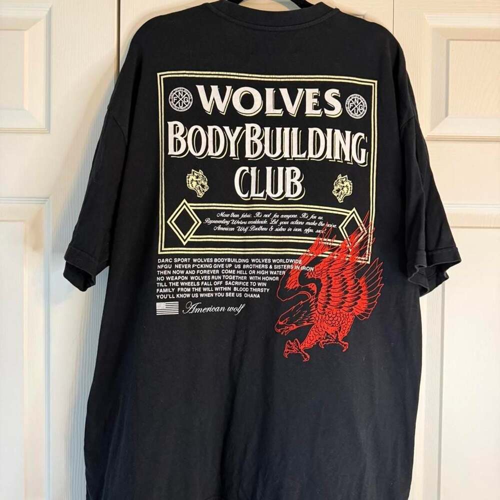 Darc Sport Wolves Bodybuilding Club Pocket T-Shirt XL